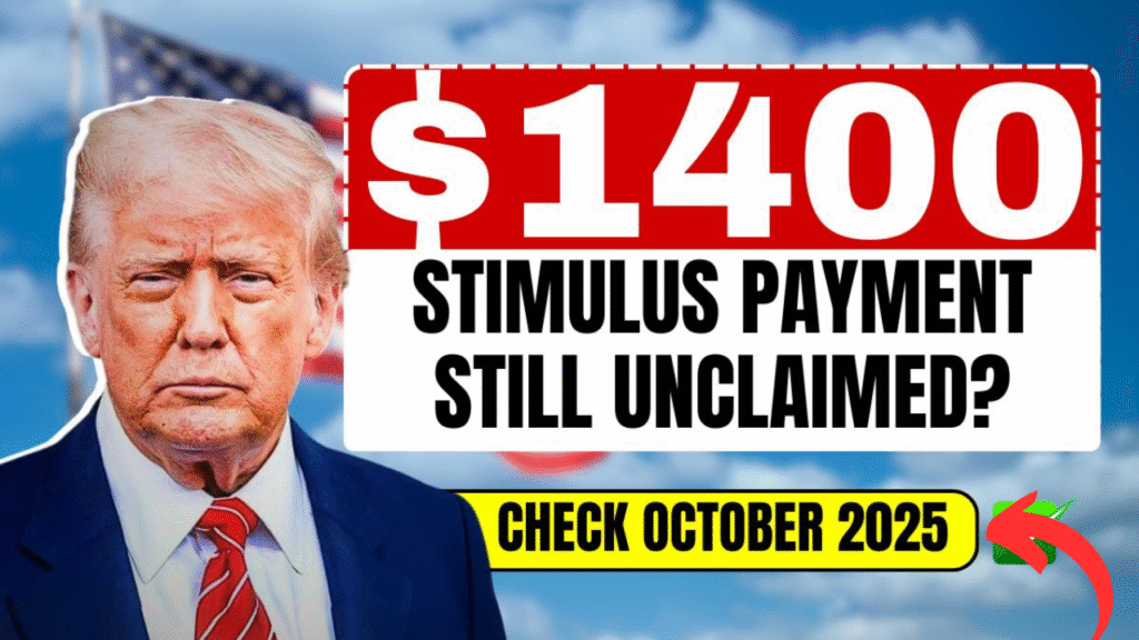 $1,400 Stimulus Payment Still Unclaimed? Check October 2025 Eligibility Now