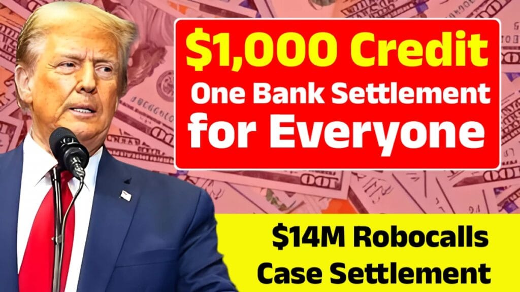$1000 credit one bank settlement amount